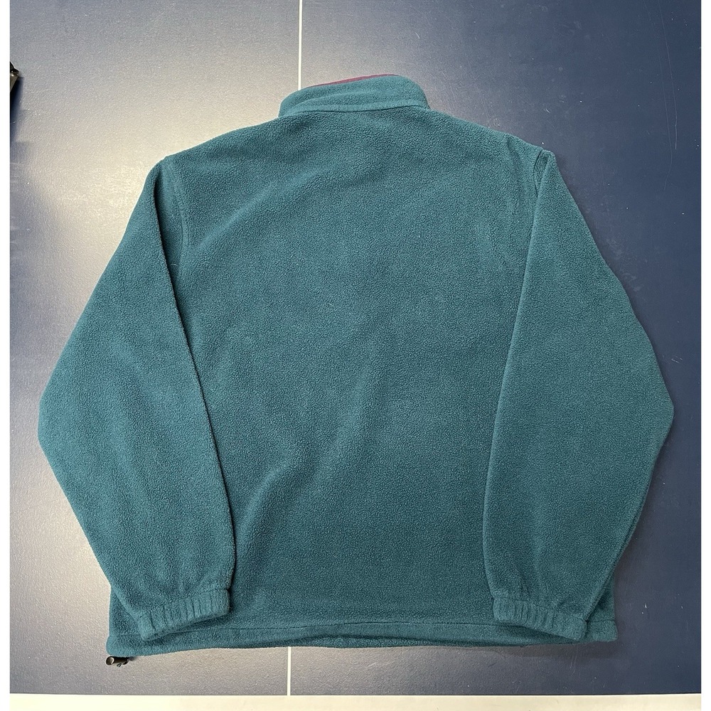 Vintage Swingster Teal Fleece 1/4 Zip Pullover L DeKuyper - Picture 3 of 7